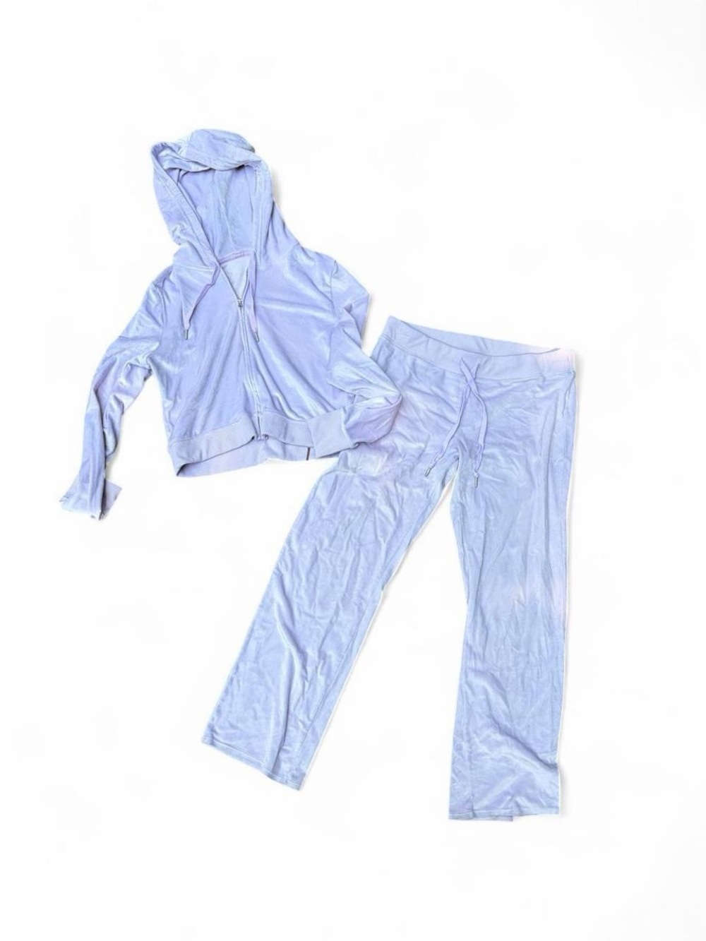 aerie Light Lavender Hooded Zip Lounge Jumpsuit Set